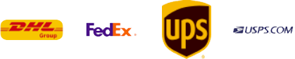 Box World Shipping Center Partners include DHL, FEDEX, UPS, and USPS.
